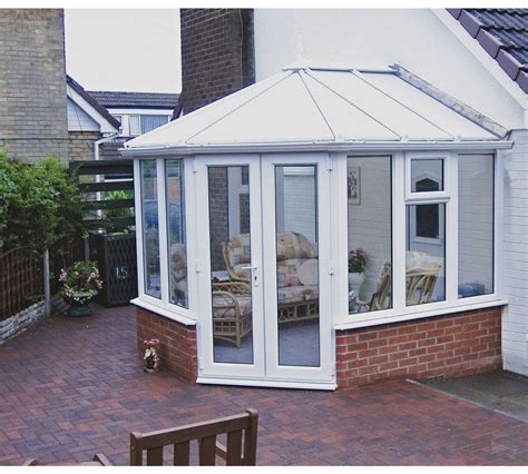 Buy Victorian Dwarf Wall Small Conservatory White At Uk