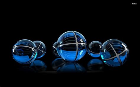 Blue Light Balls Spheres Balls Blue Light Hd Wallpaper Peakpx