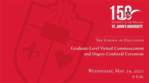 The School Of Education Graduate Virtual Commencement And Degree Conferral Ceremony Youtube