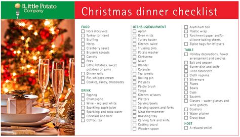 May 20, 2020 / 26 tasks. Image result for christmas checklist | Christmas dinner ...