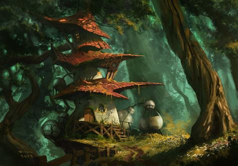 Witch House By Sina Abbasnia Fantasy Witch Fantasy Forest Fantasy