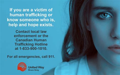 Today Is National Human Trafficking Awareness Day Do You Now The Signs United Way Of Bruce Grey