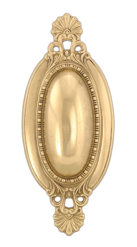 10 1 4 Ornate Oval Brass Back Plate 10810u Bandp Lamp Supply
