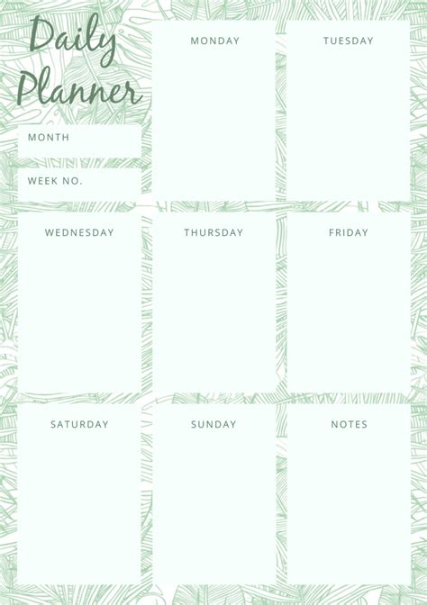 To Do Planner Weekly Planner Template Print Planner Daily Planner