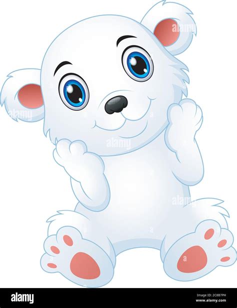 Illustration Of Cute Polar Bear Cartoon Stock Vector Image Art Alamy
