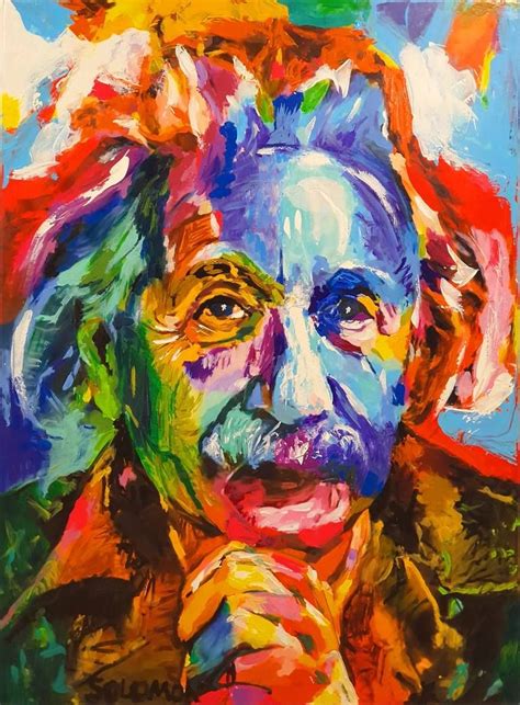 Solomon Albert Einstein Portrait Painting Saatchi Art Pop Art
