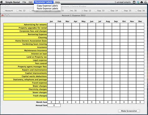 Monthly Business Expense Template Homebiz4u2profit Within Cleaning
