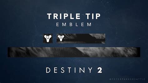 Destiny 2 Triple Tip Emblem Etsy