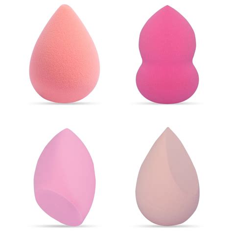 Gubb Beauty Blender For Face Makeup Makeup Sponge Set Of 4 Peach And Pink