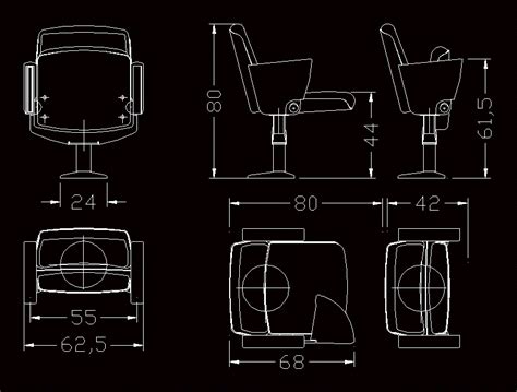 Chair Film Archive Dwg Block For Autocad • Designs Cad