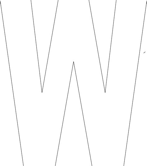 Printable Letters W Web W As In