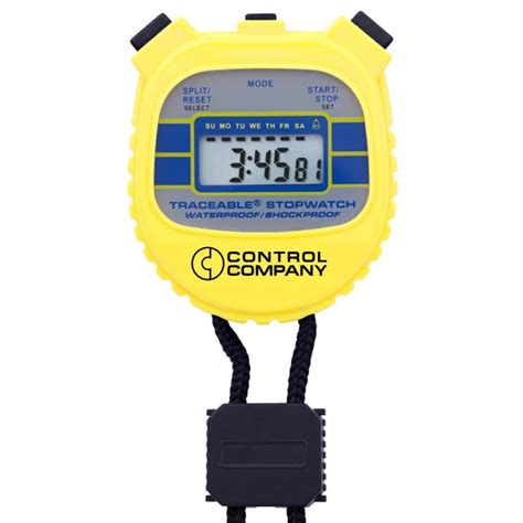 Control Company Traceable Stopwatches Are Calibrated To Nist Standards