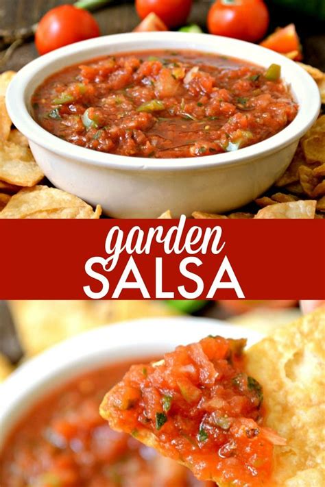 Garden Salsa Mouthwatering Recipe For Garden Salsa Made With Fresh Vegetables Herbs And