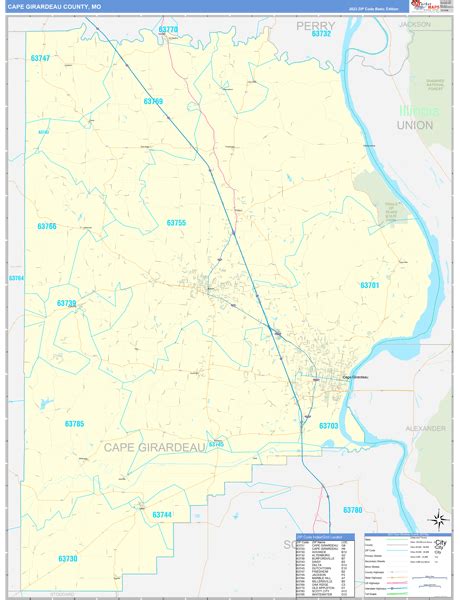 Maps Of Cape Girardeau County Missouri