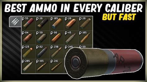Best Ammo In Every Caliber Most Penetration Escape From Tarkov What