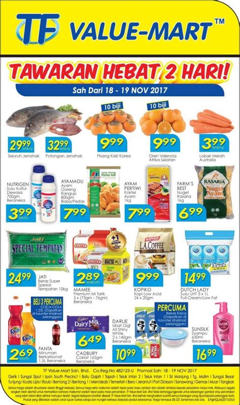 Tf Value Mart 2 Days Special Promotion 18 November 2017 19 November