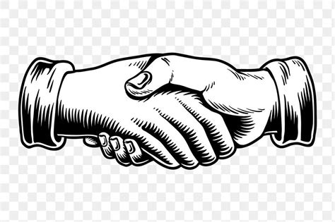 Shaking Hands In An Agreement Design Element Free Image By Rawpixel