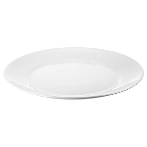 Oftast Plate White 25 Cm Ikea