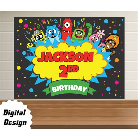 Gabba şikayet, iletişim, gabba yorumları ve müşteri hizmetleri şikayetleri için tıklayın! Yo Gabba Gabba Backdrop - Digital backdrop - IQdesignparty