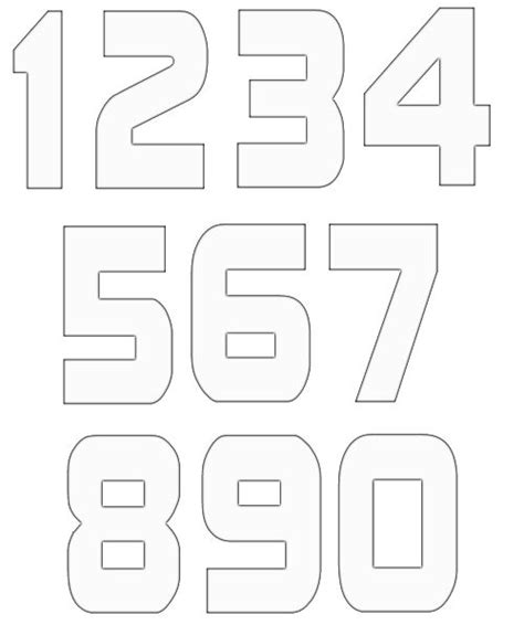 Free Numbers Templates Stencils Printables Templates Stencils