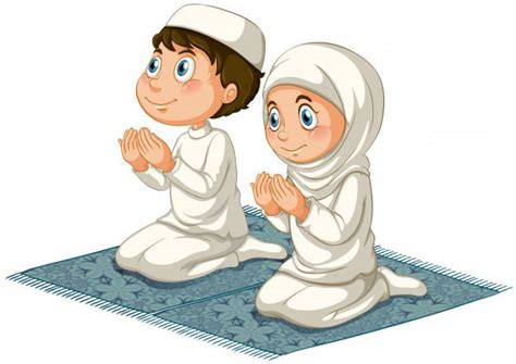Free Vector Muslims Islamic Kids Activities Islamic Cartoon