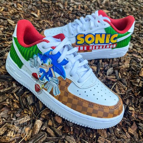 Sonic The Hedgehog Af1s Custom Shoes Sonic Birthday Parties Sonic