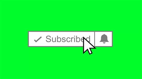 Subscribe Click Button Green Screen Effect For Youtube