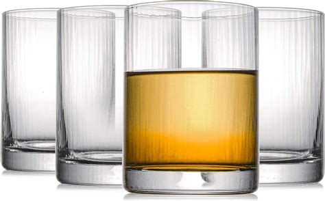 buy kingrol 4 pack 8 oz drinking glasses crystal short glass tumblers rocks glasses glassware