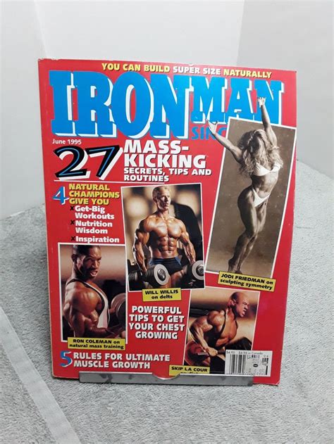 Ironman Magazine June 1995 Mass Training Jodi Friedman Ron Etsy