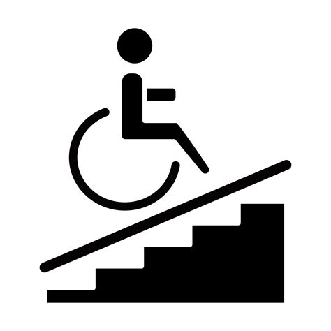 Wheelchair Access Glyph Icon Accessible To Handicap People Facilities