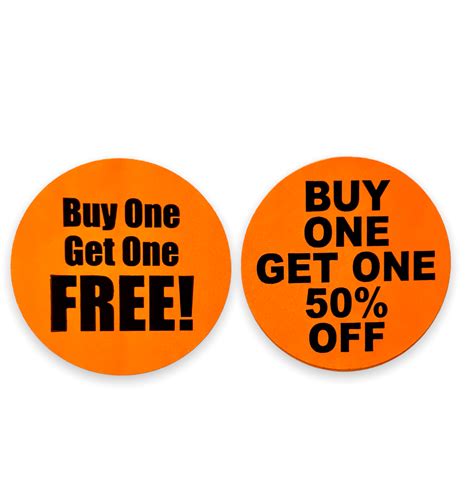15 Round Bogo Free And Bogo 50 Off Label Package Labels And More Inc