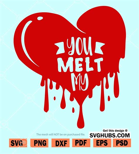 You Melt My Heart Svg Kids Valentine Svg Valentine Svg