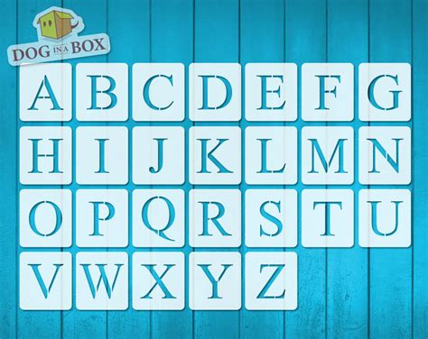 7 inch stencils to print. Alphabet stencils font n.12 uppercase. Font stencil single | Etsy
