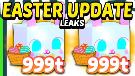New Update Leaks 🐰easter Event🐰 In Pet Simulator X Youtube