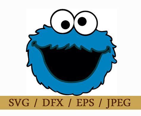 Cookie Monster SVG Eps Dxf Jpg Format Vector by SVGvectorDesign