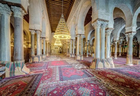 The Great Mosque Of Kairouan In Tunisia Stock Image Image Of Kairouan