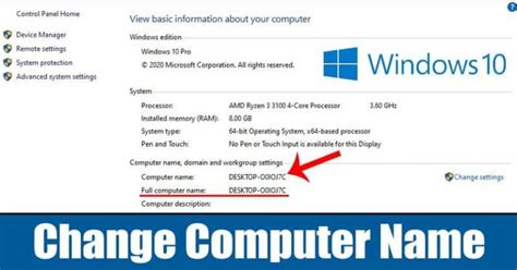 Comment On How To Change Your Computer Name In Windows 10 3 Methods