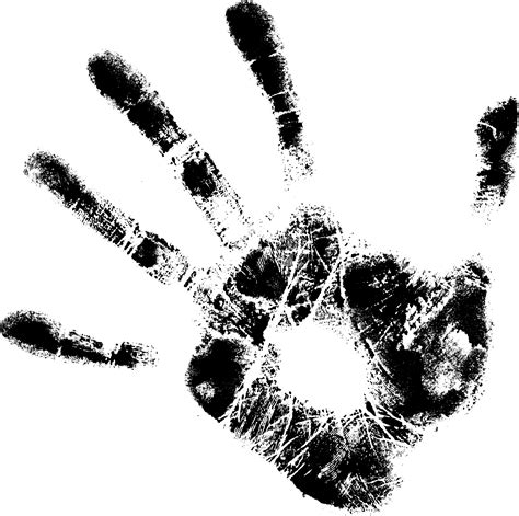 Black Handprints PNG Transparent OnlyGFX