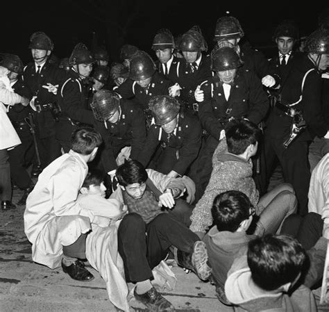 Helmeted Japanese Riot Police Break Demonstration Editorial Stock Photo Stock Image Shutterstock