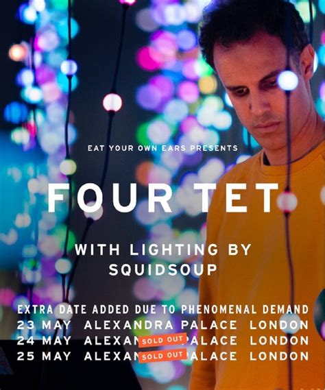 four tet london 2023 24 may 2023 alexandra palace event gig details and tickets comedyseekr