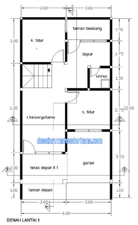 100 denah rumah minimalis 610 m type 60 terbaru 2019 dekor rumah via dekorrumah.net. Ukuran Jendela Denah - Perodua e
