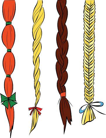 Hair Braids Stock Clipart Royalty Free FreeImages