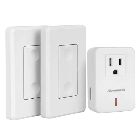 Dewenwils Wireless Remote Wall Switch And Outlet Plug In Remote