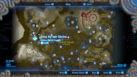 Legend Of Zelda Breath Of The Wild Shrines Interactive Map Tshirtsdast