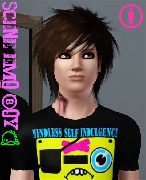 The Sims Resource The Scene Emo Kid Youngadult Male