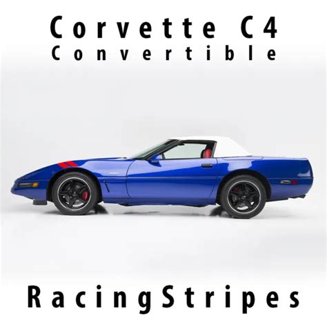 Racing Stripes Pre Cut Decal Set For 1984 1996 Chevrolet Corvette C4