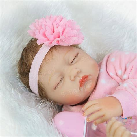 22handmade Lifelike Baby Girl Doll Silicone Vinyl Reborn Newborn