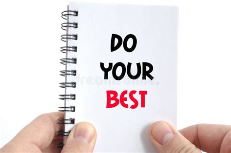 Do Your Best Text Concept Stock Photo Image Of Concept 90109768