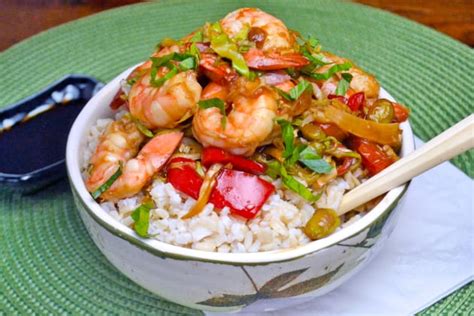 Asian Shrimp Rice Bowls Recipe Food Fanatic