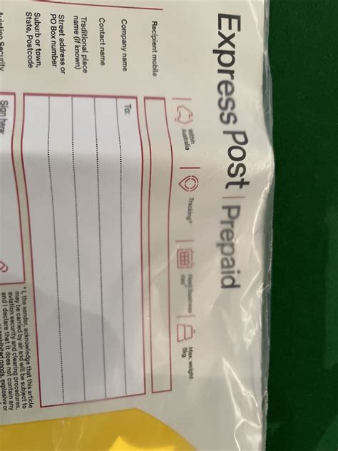 Australia Post Express Prepaid Satchels 10 Pack Small Up To 5kg Ebay